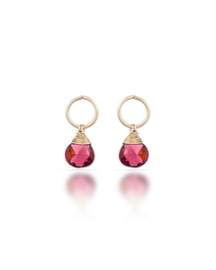 Pétale no. 1 | Garnet Drop Earrings