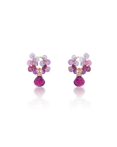 Jardin no. 24 | Pink Sapphire Drop Earrings
