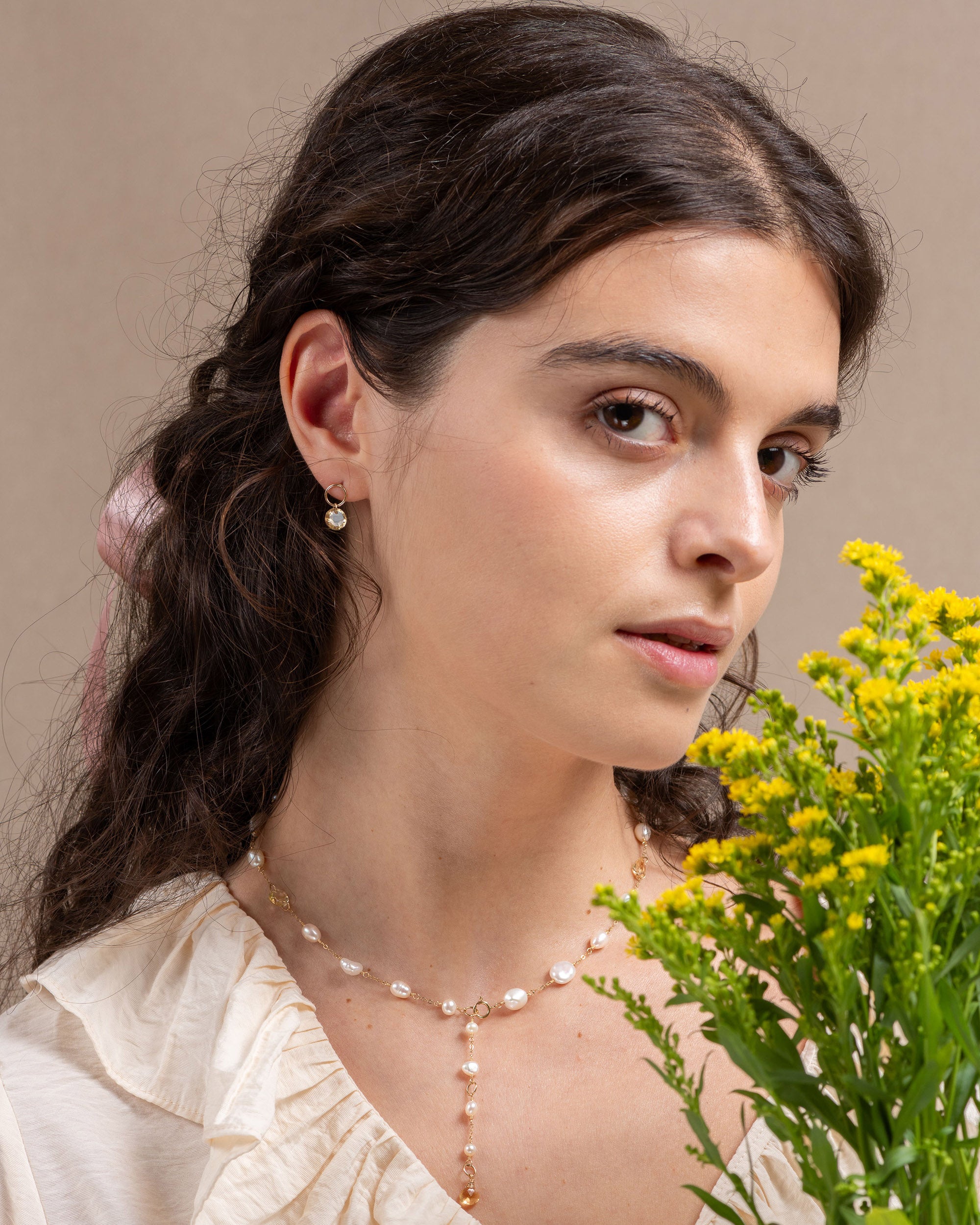 Pétale no. 4 | Citrine Drop Earrings