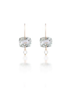 Héritage no. 8 | Green Amethyst & Pearl Earrings
