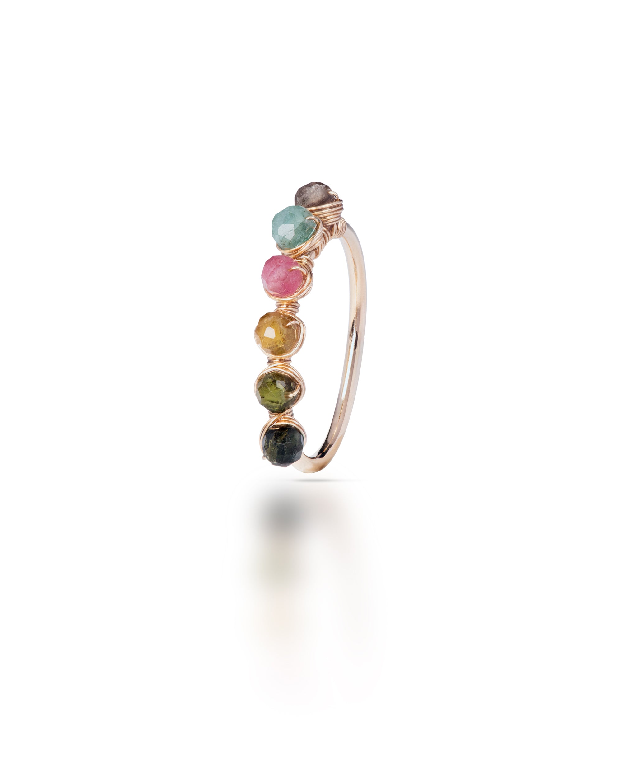 Jardin no. 18 | Multicoloured Tourmaline Ring