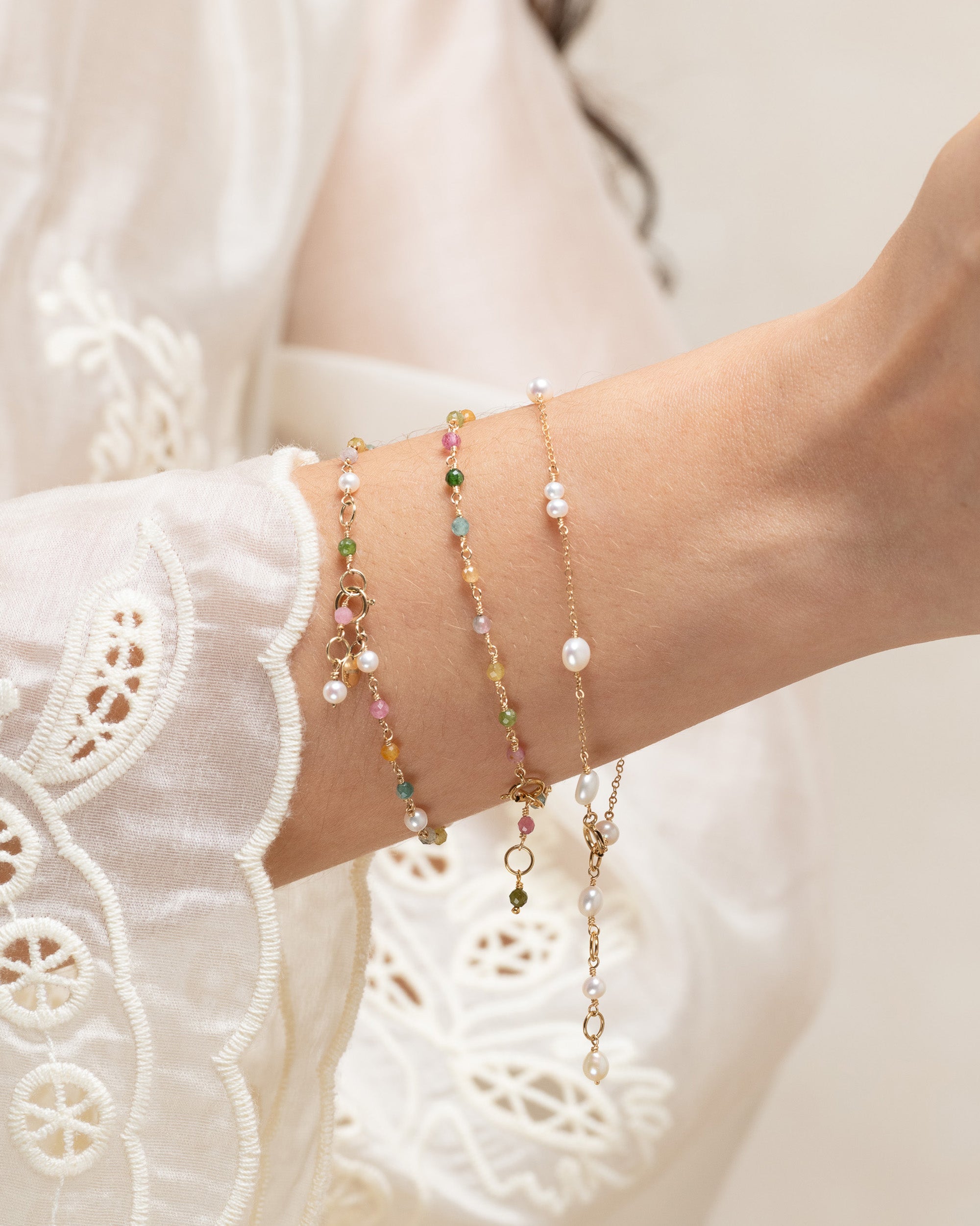 Jardin no. 3 | Multicoloured Tourmaline Bracelet