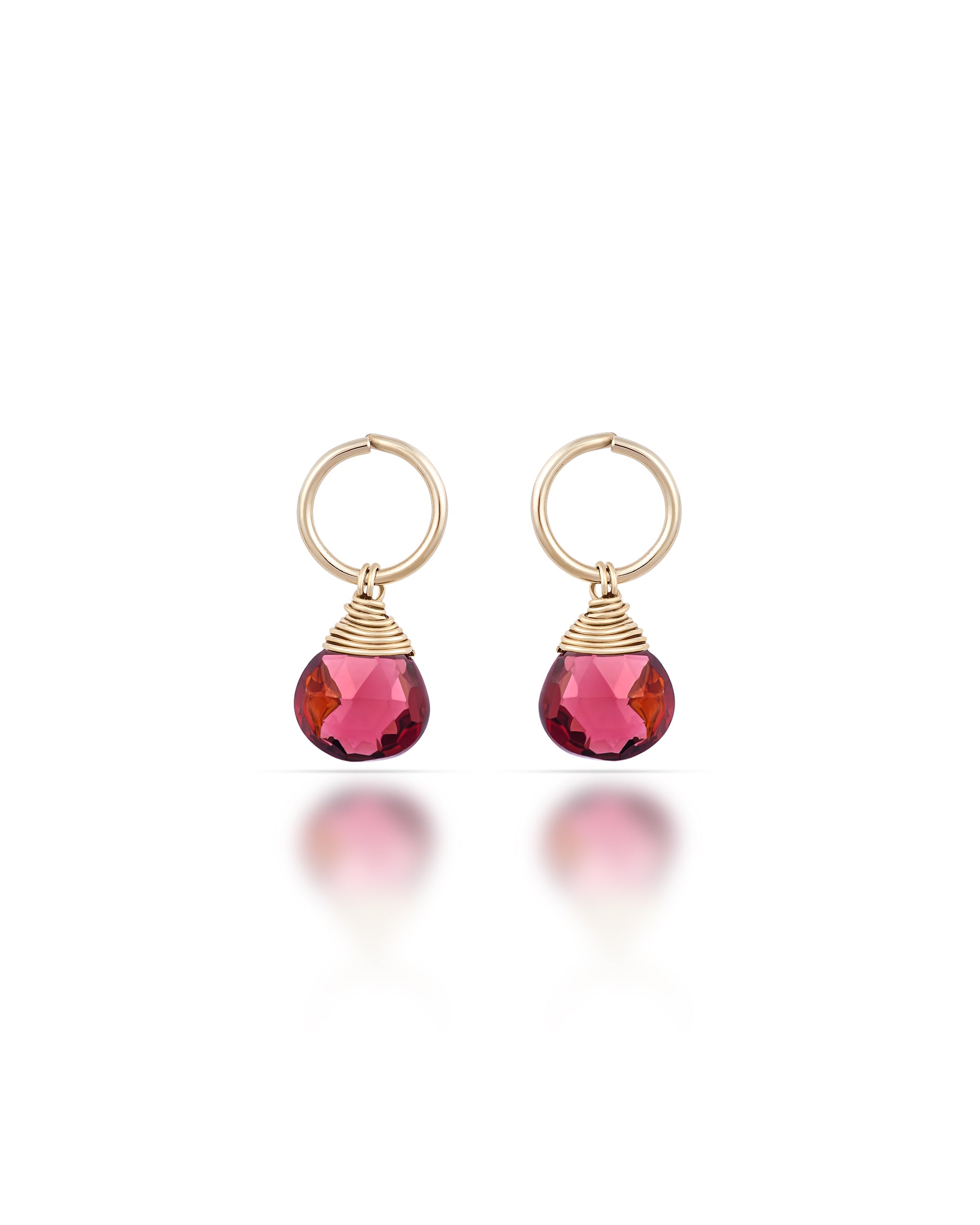 Pétale no. 1 | Garnet Drop Earrings