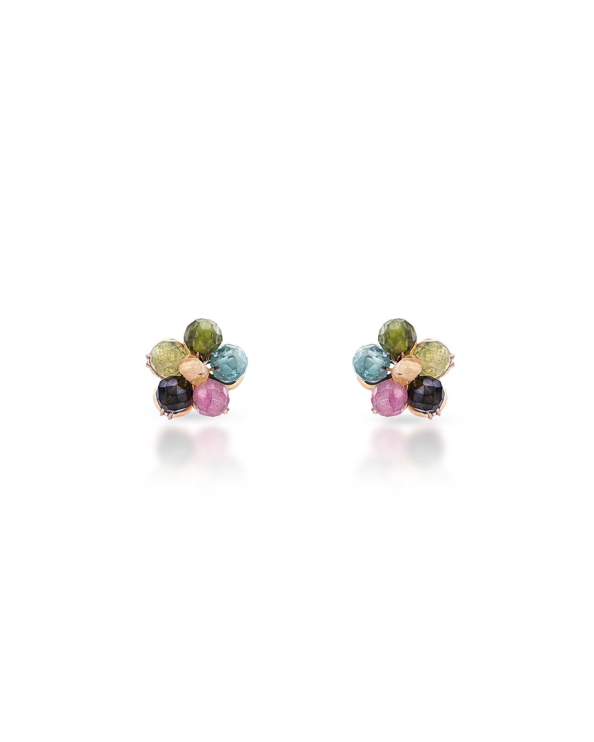 Jardin no. 28 | Tourmaline Flower Earrings