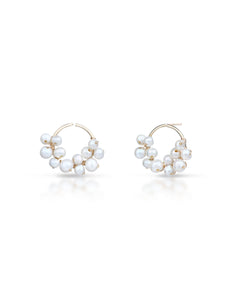 Éclosion no. 8 | Medium Baroque Pearl Cluster Earrings