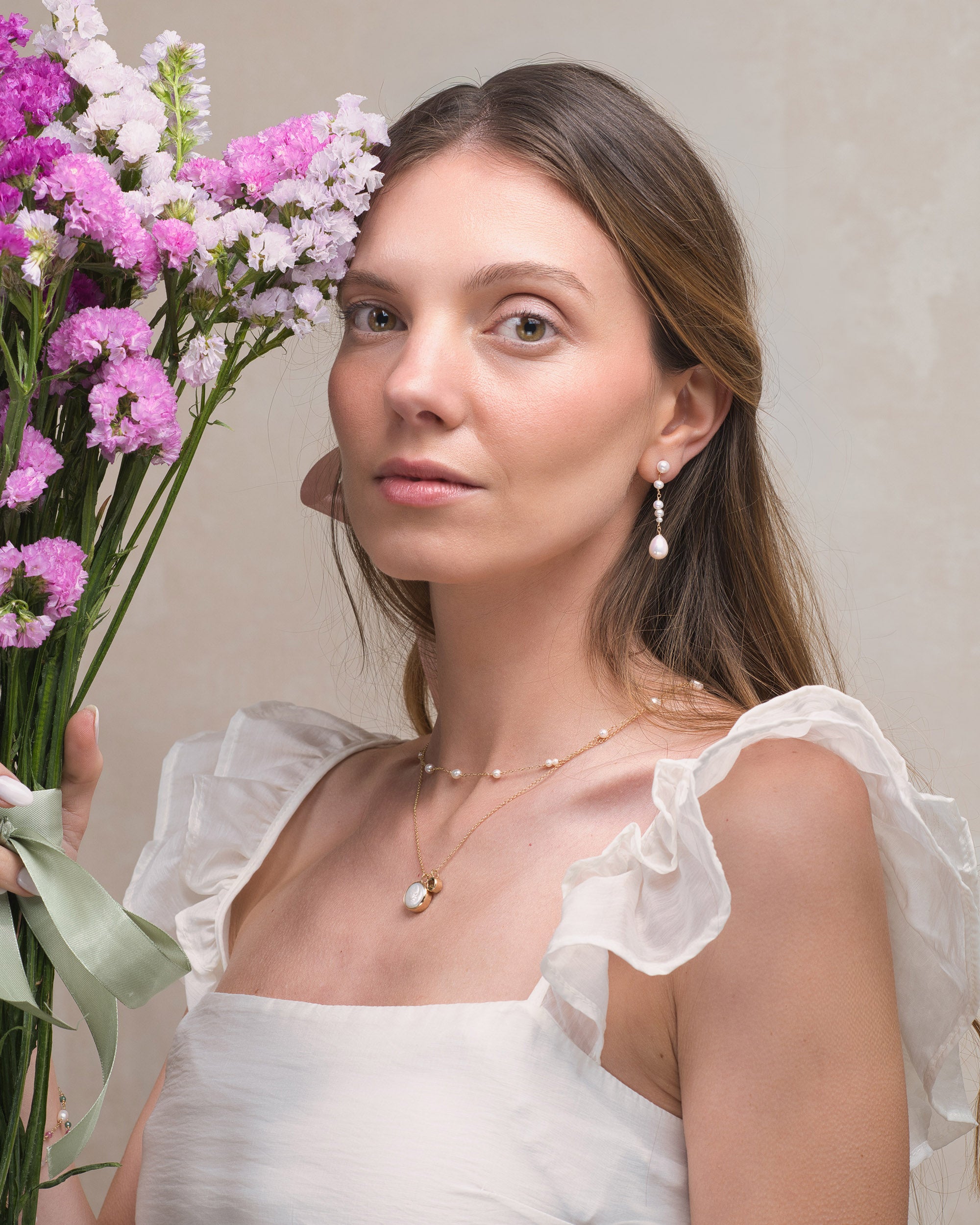 Héritage no. 15 | Asymmetrical Pearl Drop Earrings
