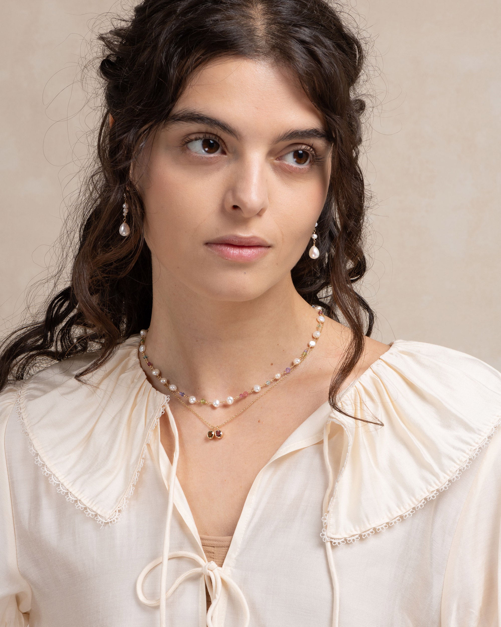 Héritage no. 15 | Asymmetrical Pearl Drop Earrings