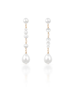 Héritage no. 15 | Asymmetrical Pearl Drop Earrings