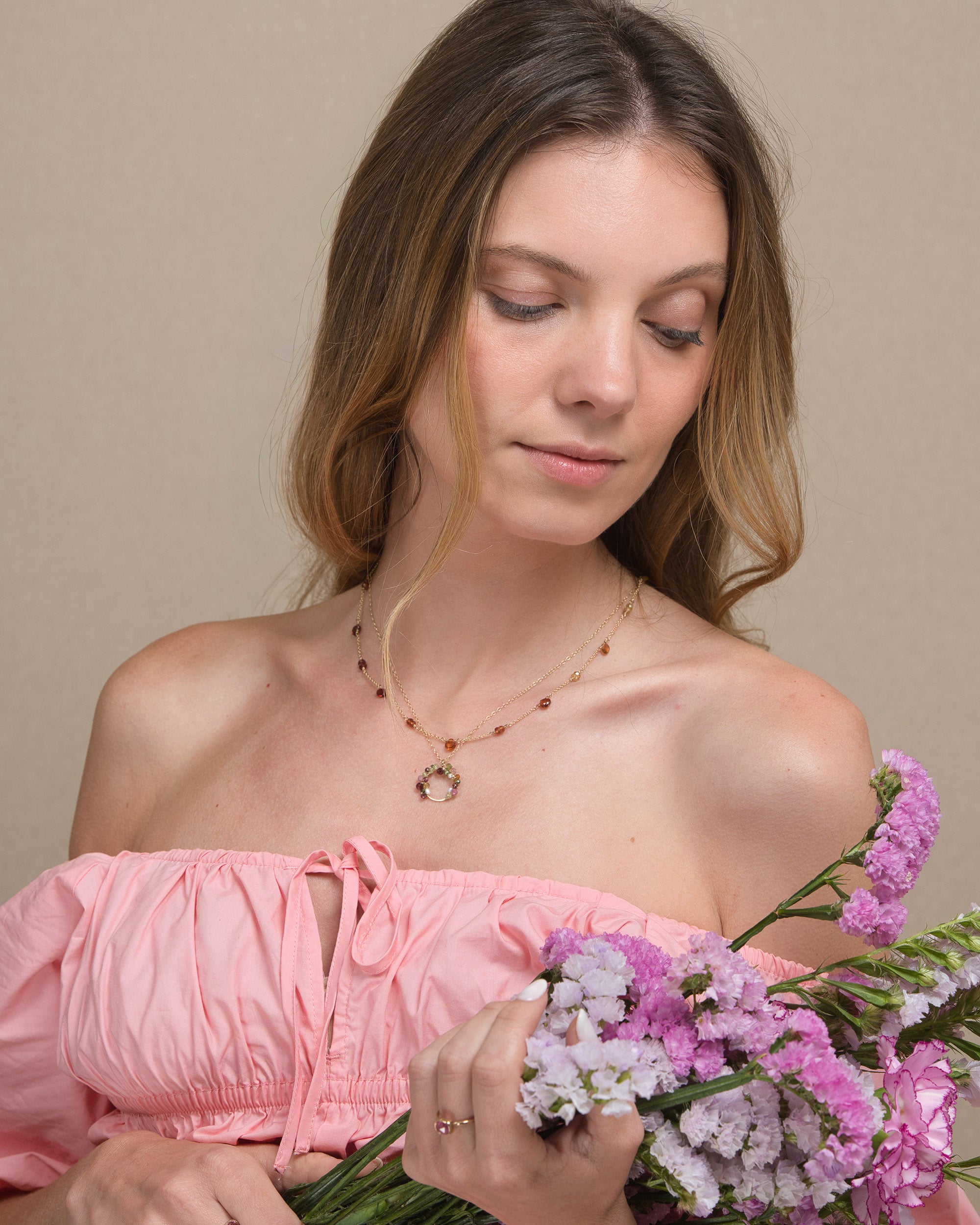 Jardin no. 20 | One-of-a-kind Gradient Tundra Sapphire Necklace