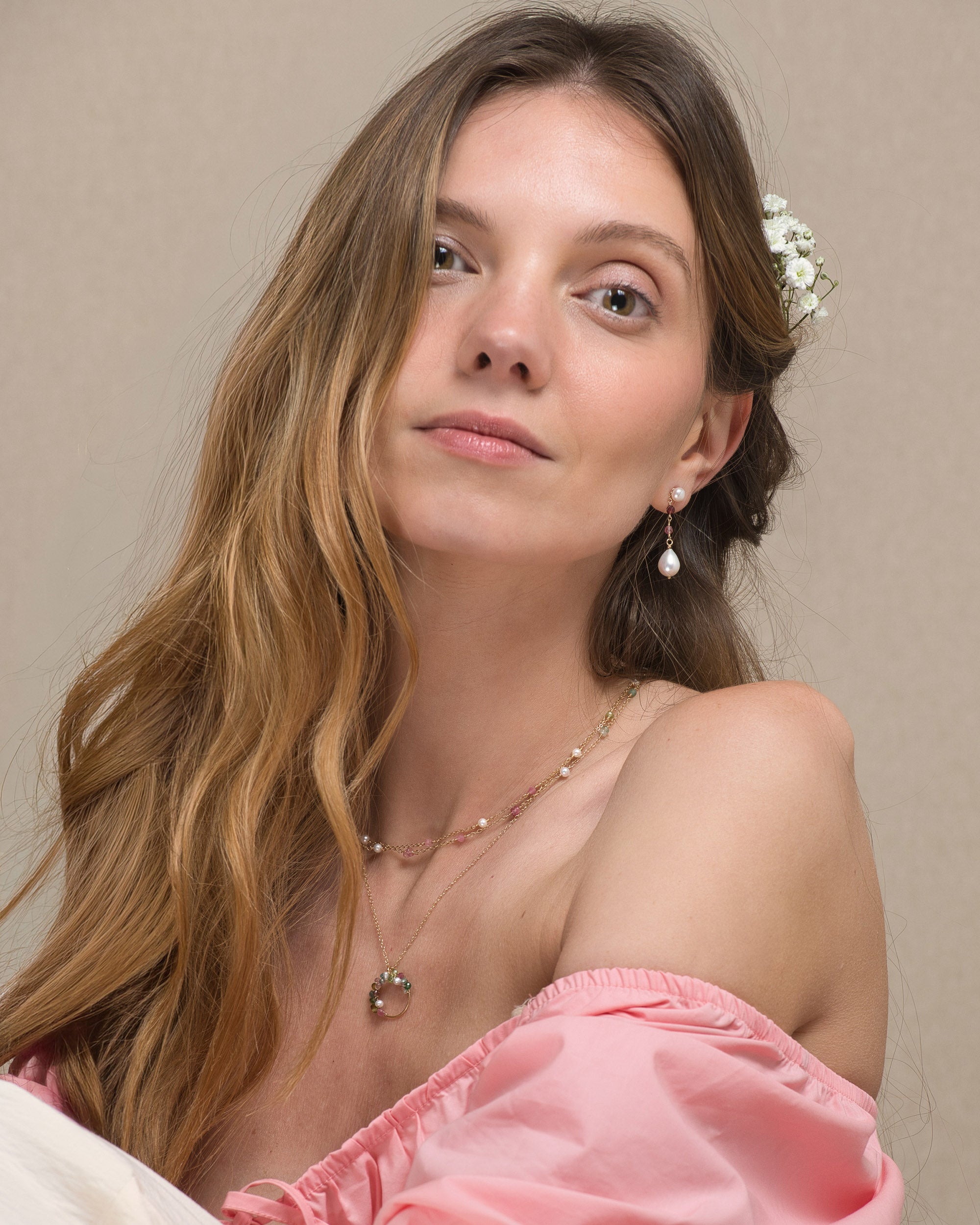 Jardin no. 32 | Multicoloured Tourmaline Pendant