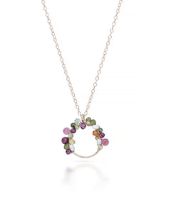 Jardin no. 17 | Tourmaline, Peridot & Garnet Pendant