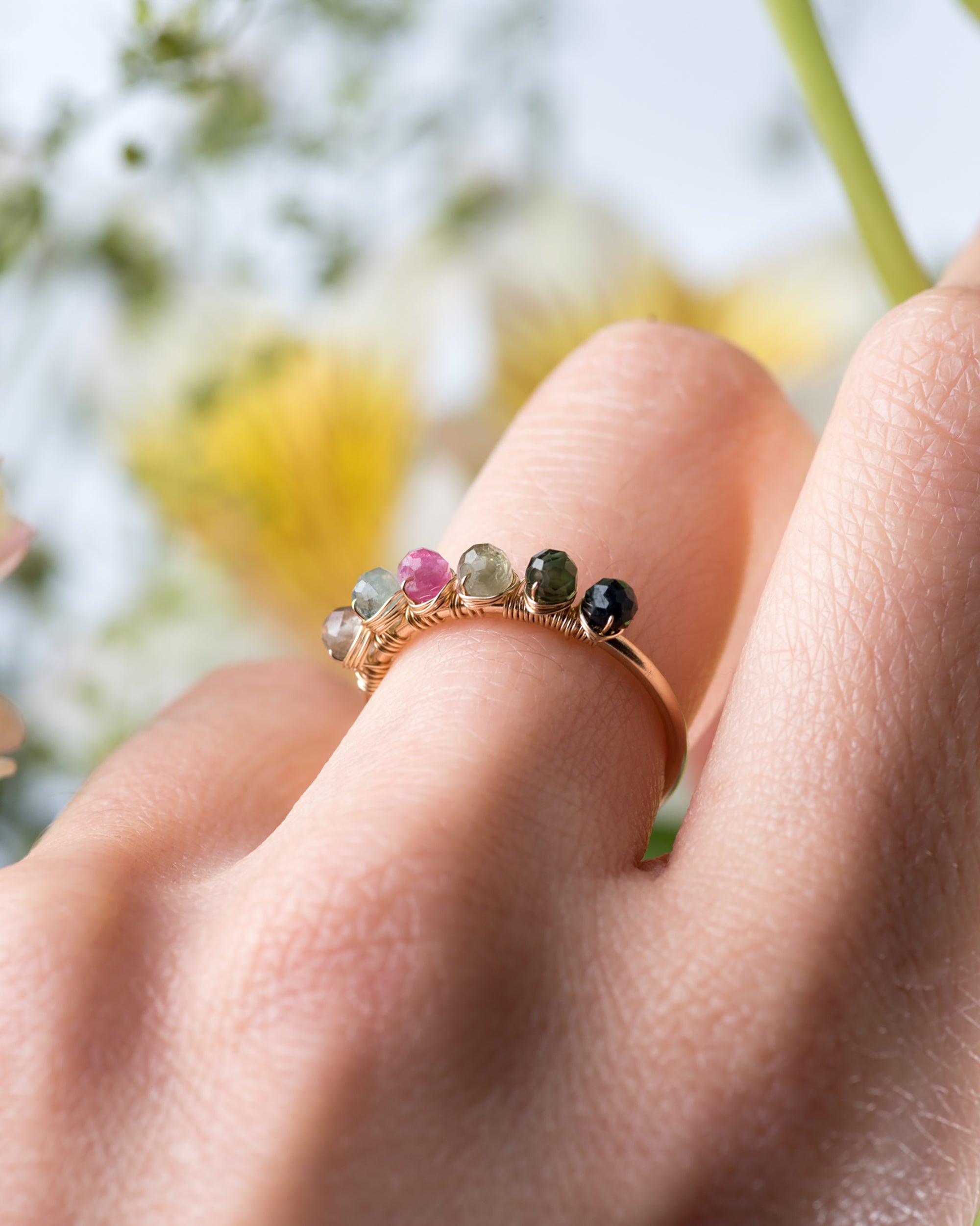 Jardin no. 18 | Multicoloured Tourmaline Ring