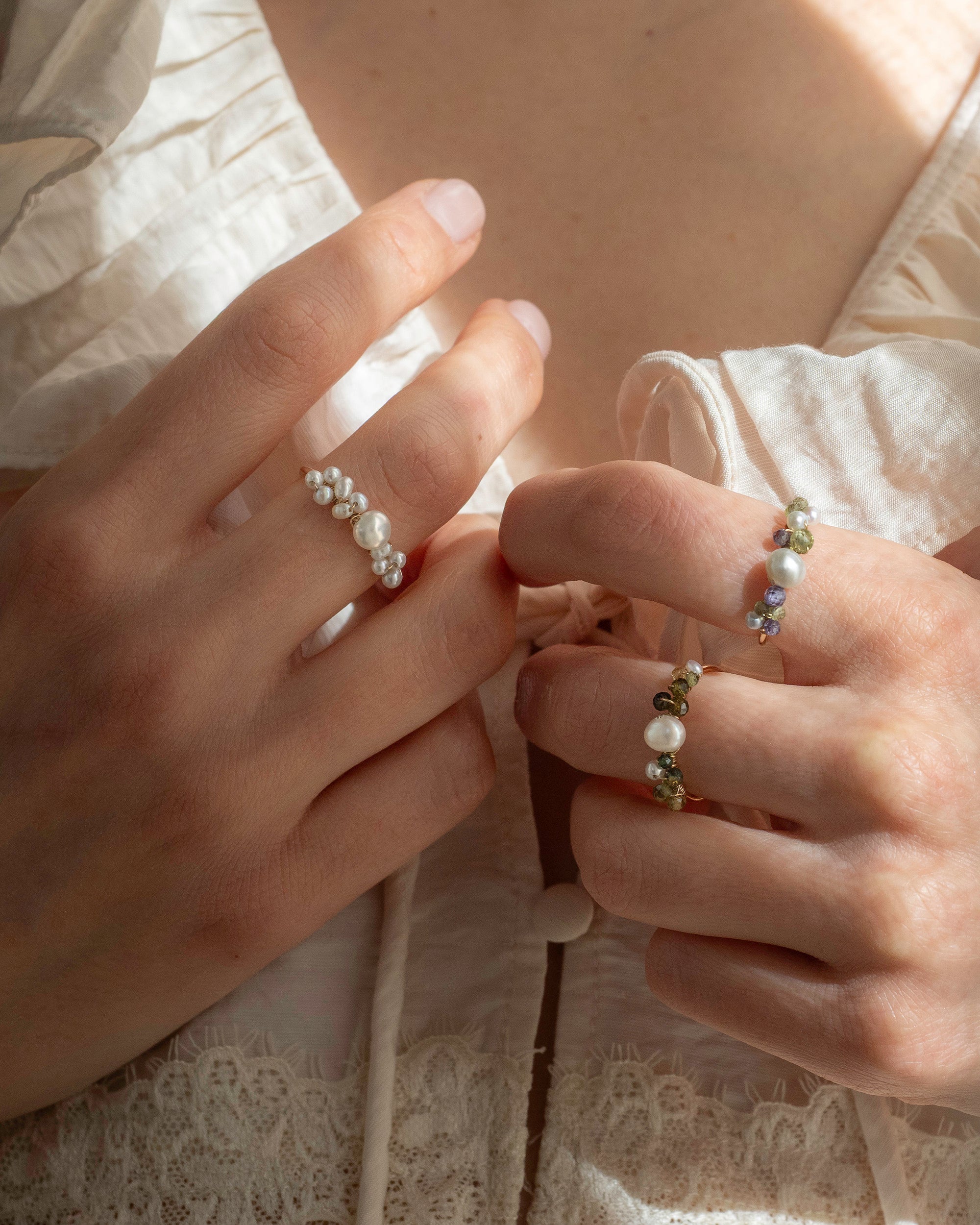 Éclosion no. 11 | Pearl Cluster Ring